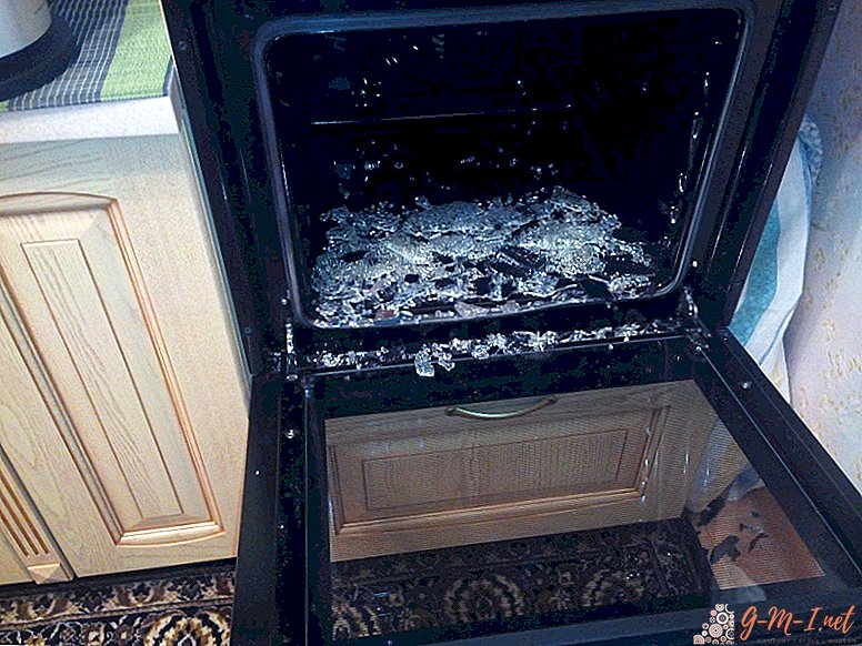How to glue glass in the oven of a gas stove