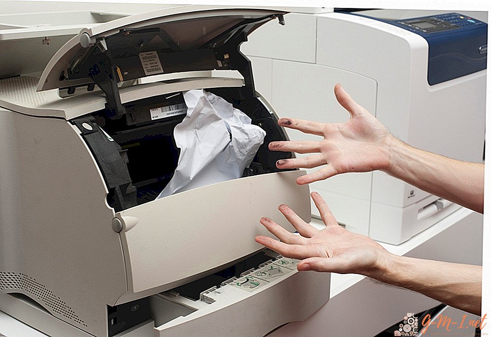 What to do if paper is jammed in the printer