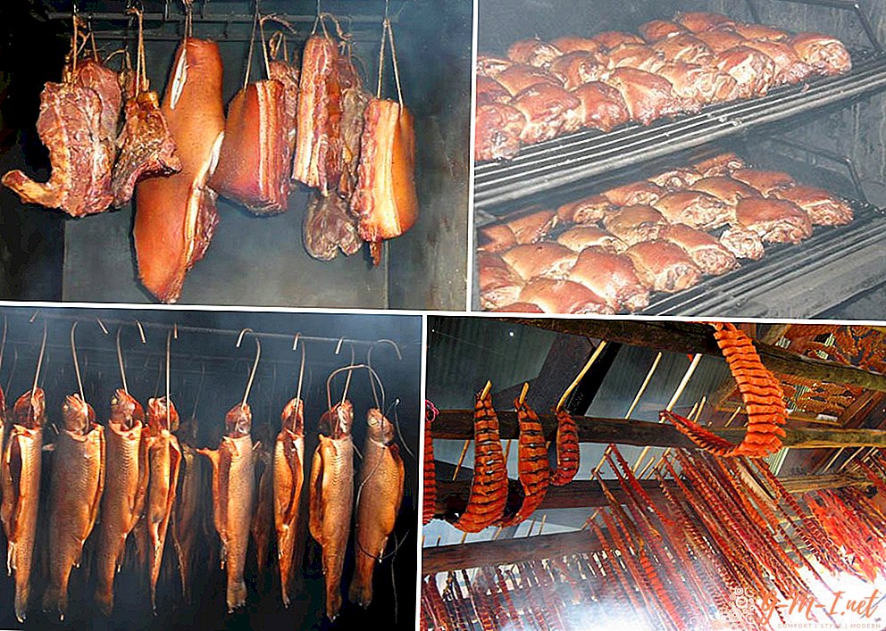 What can smoke in a hot smoked smokehouse