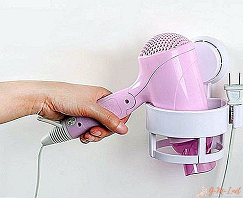 DIY hair dryer holder