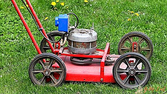 DIY lawn mower from a washing machine