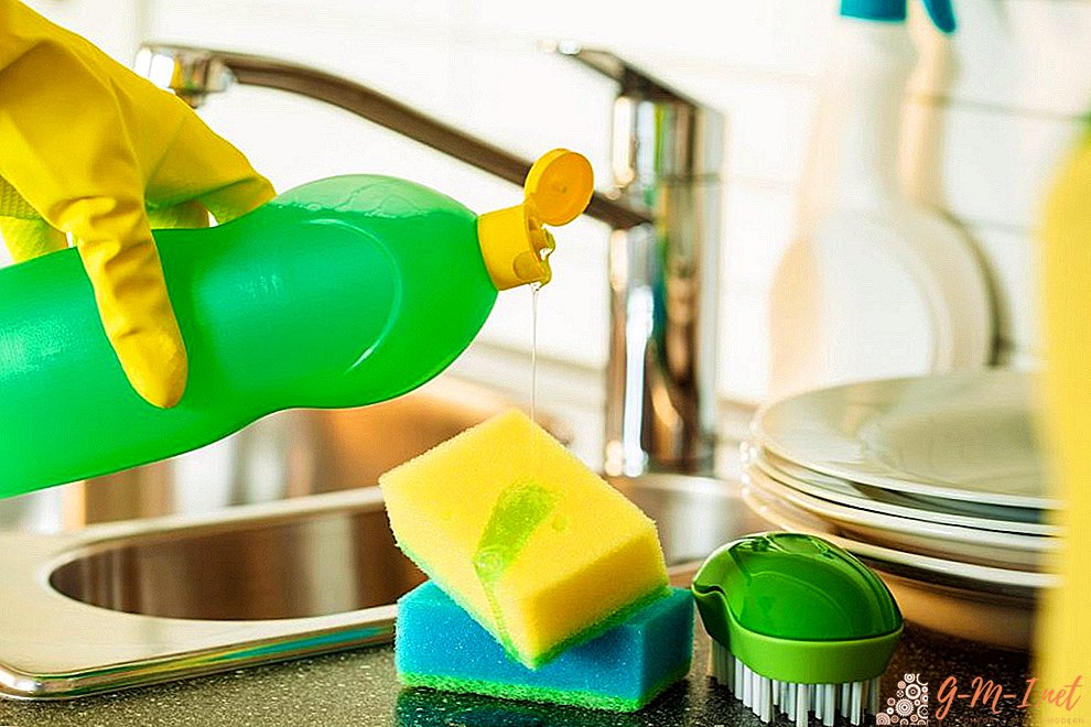Sponge, rag, brush - that should be in the arsenal of the hostess for washing dishes