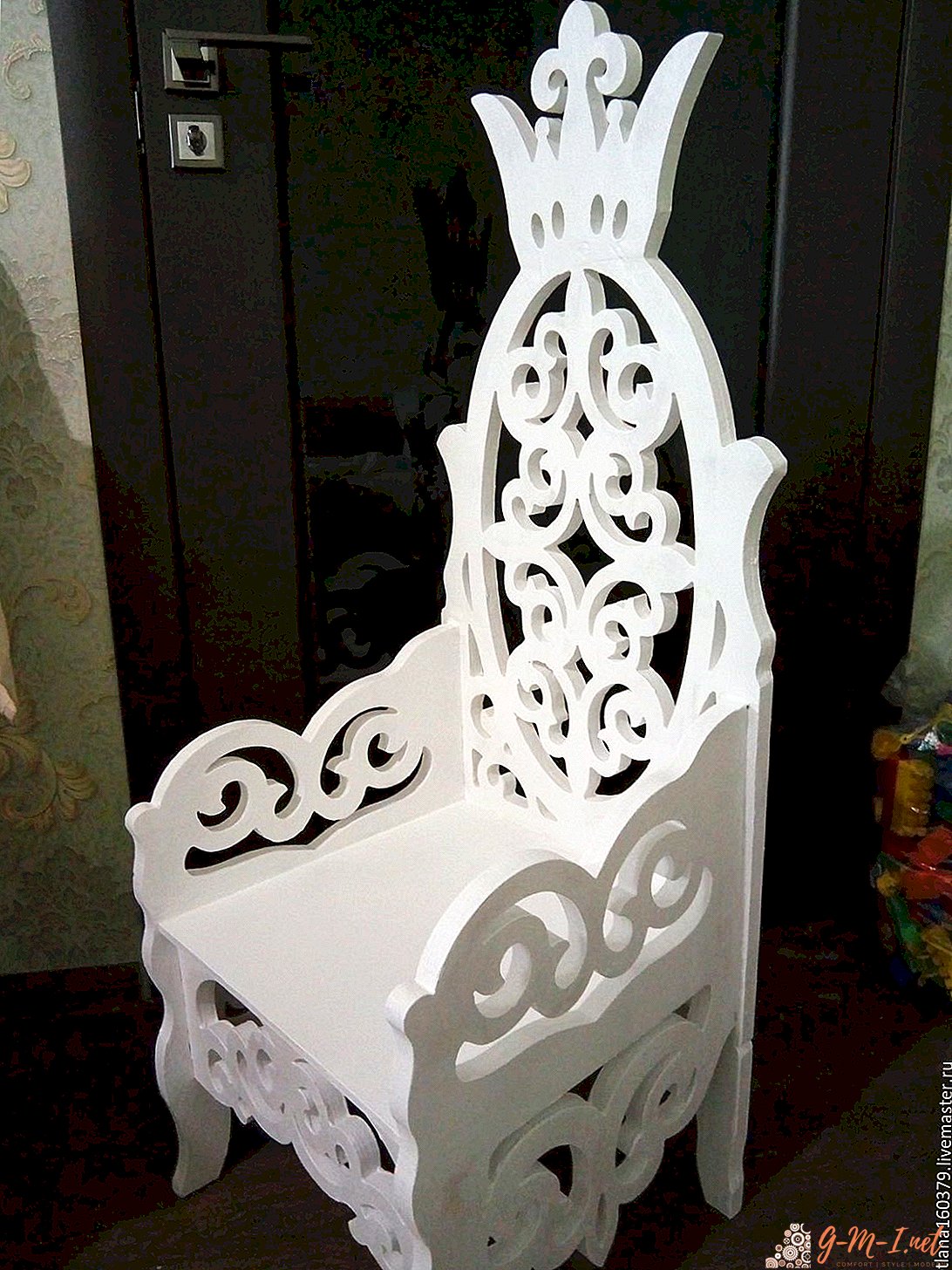 How to make a throne from a chair with your own hands