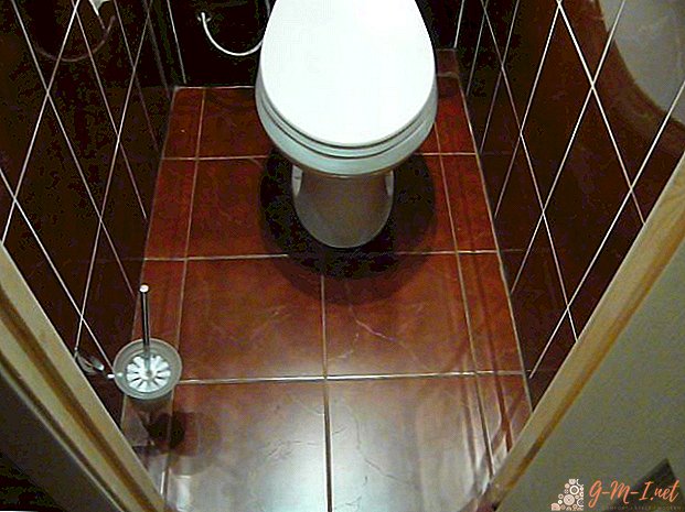 How to lay tiles in the toilet on the floor