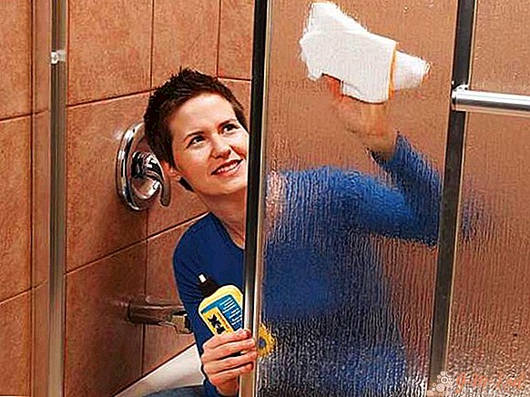 How to clean the shower stall from soap stains and lime scale