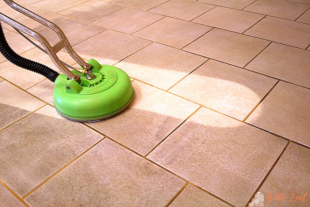 How to wash seams between tiles on the floor