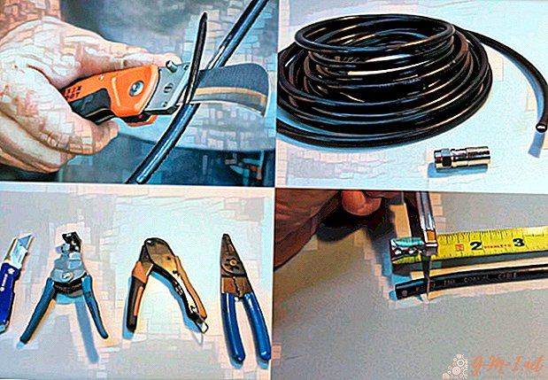 How to properly strip the antenna cable for the TV
