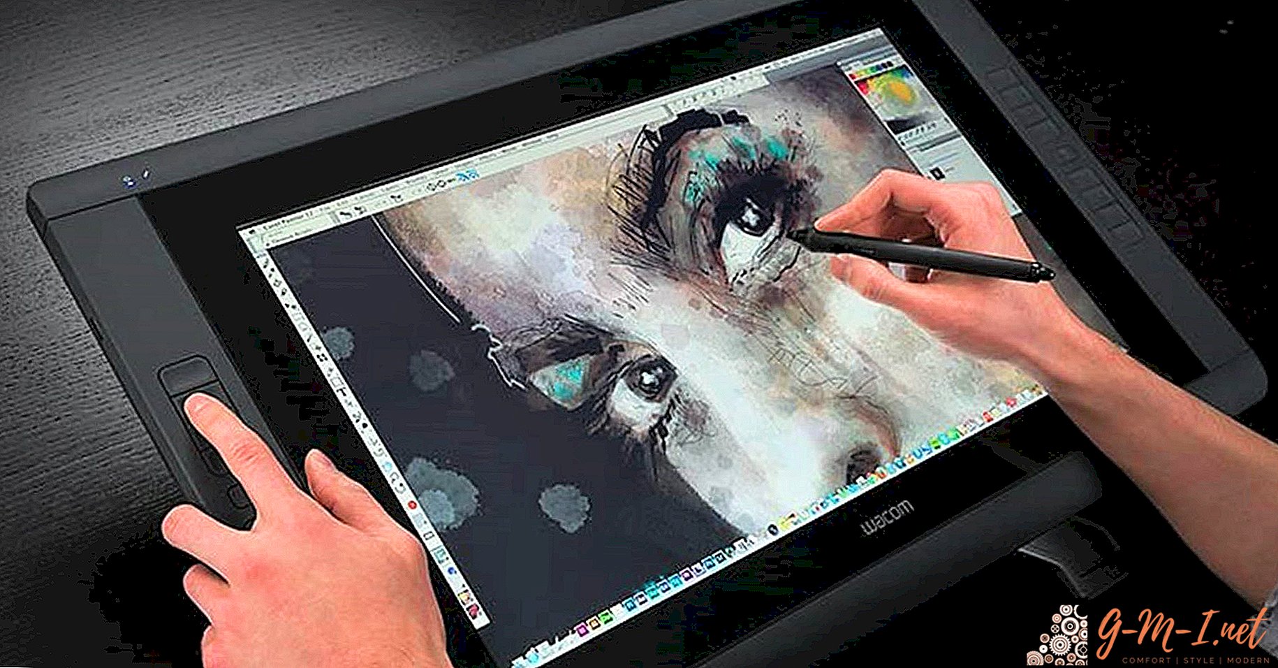 How to draw on a graphics tablet