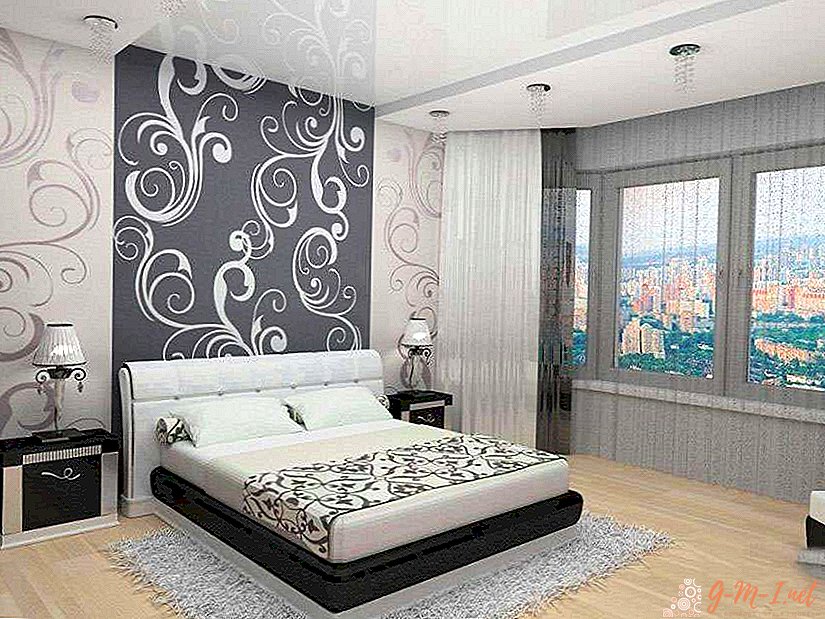 How to combine wallpaper in the bedroom