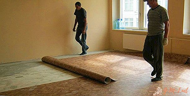 How to lay linoleum on a concrete floor