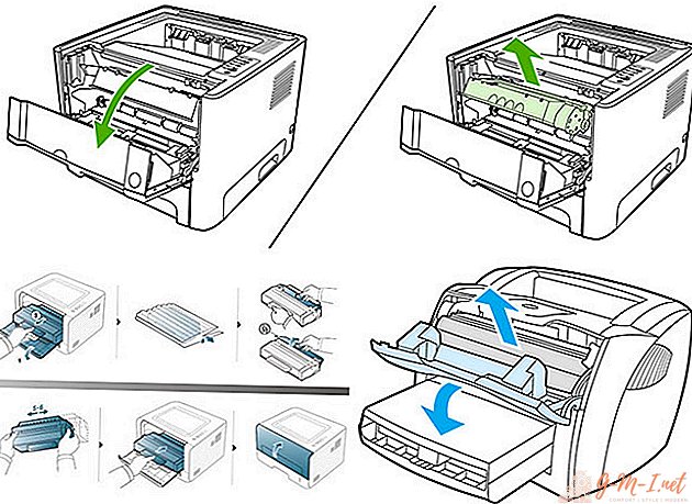 How to insert a cartridge into the printer