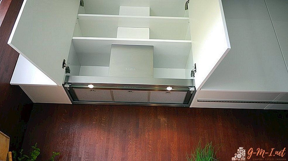 How to integrate the hood into the cabinet