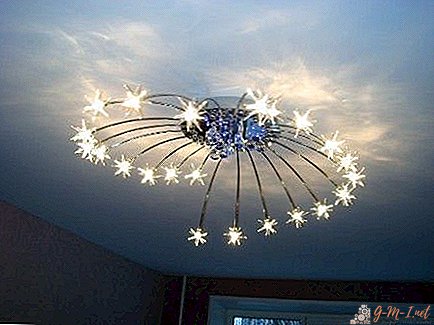What chandeliers to choose in a bedroom to a stretch ceiling