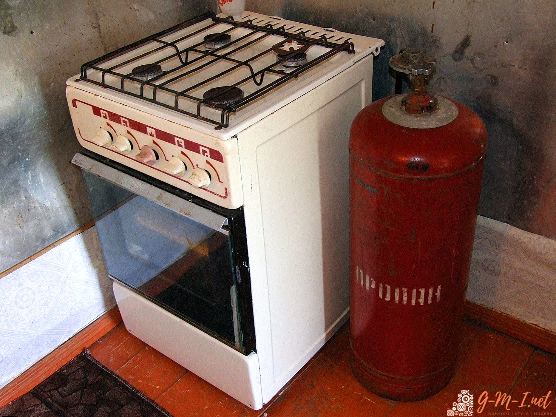 What gas in gas cylinders for a gas stove