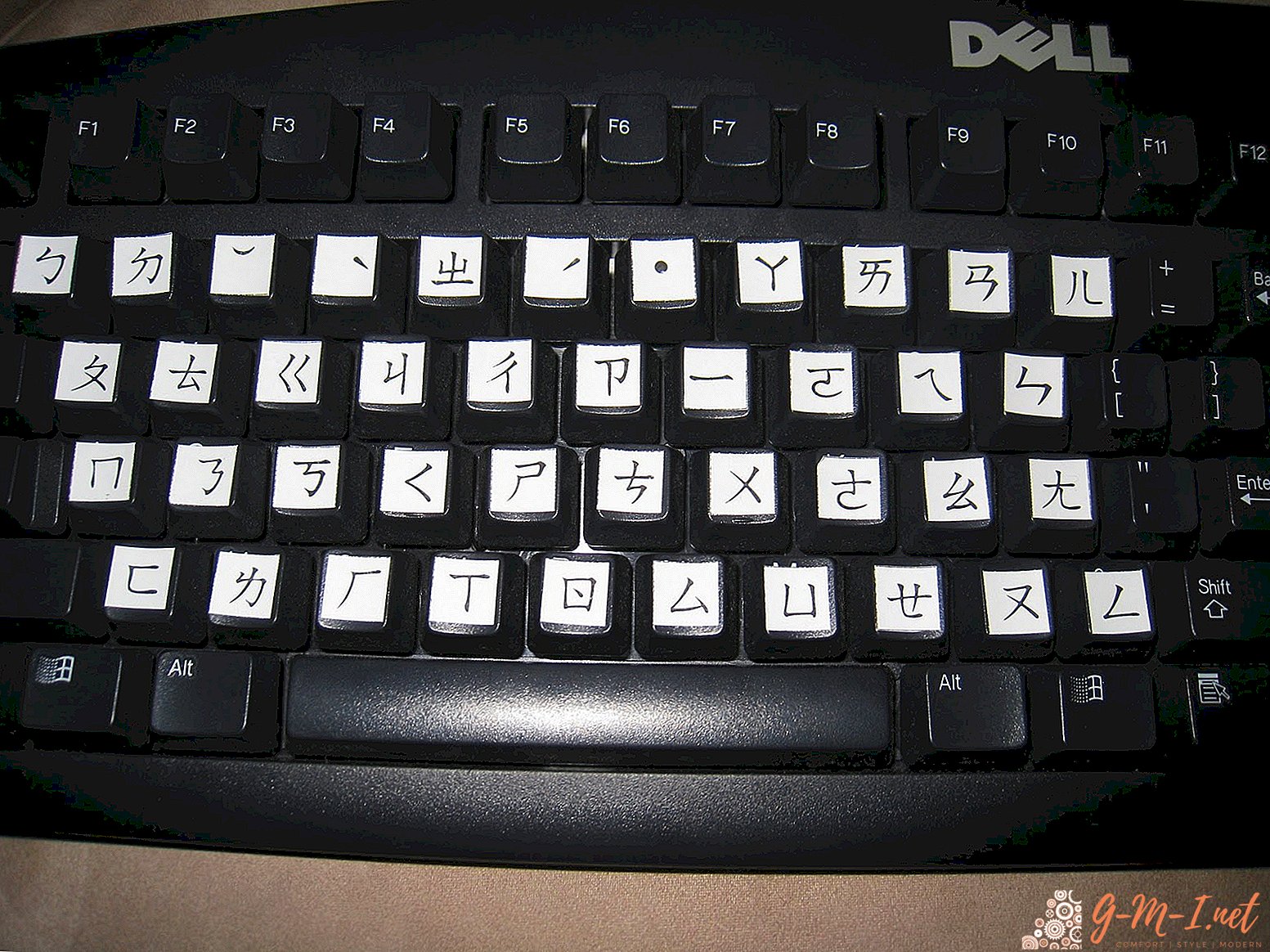 Čínská klávesnice rozložení