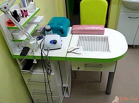 Do-it-yourself manicure table: drawings and sizes
