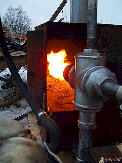 DIY oil burner for boiler