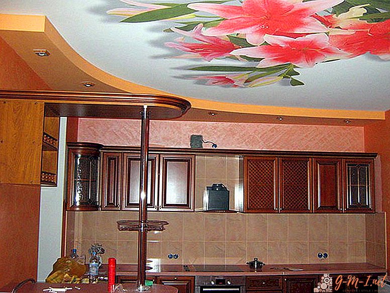 Stretch ceiling in the kitchen: the pros and cons