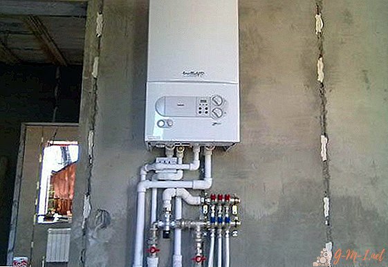 Tying a heating boiler with polypropylene schemes