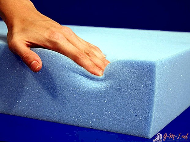 Polyurethane foam in the mattress