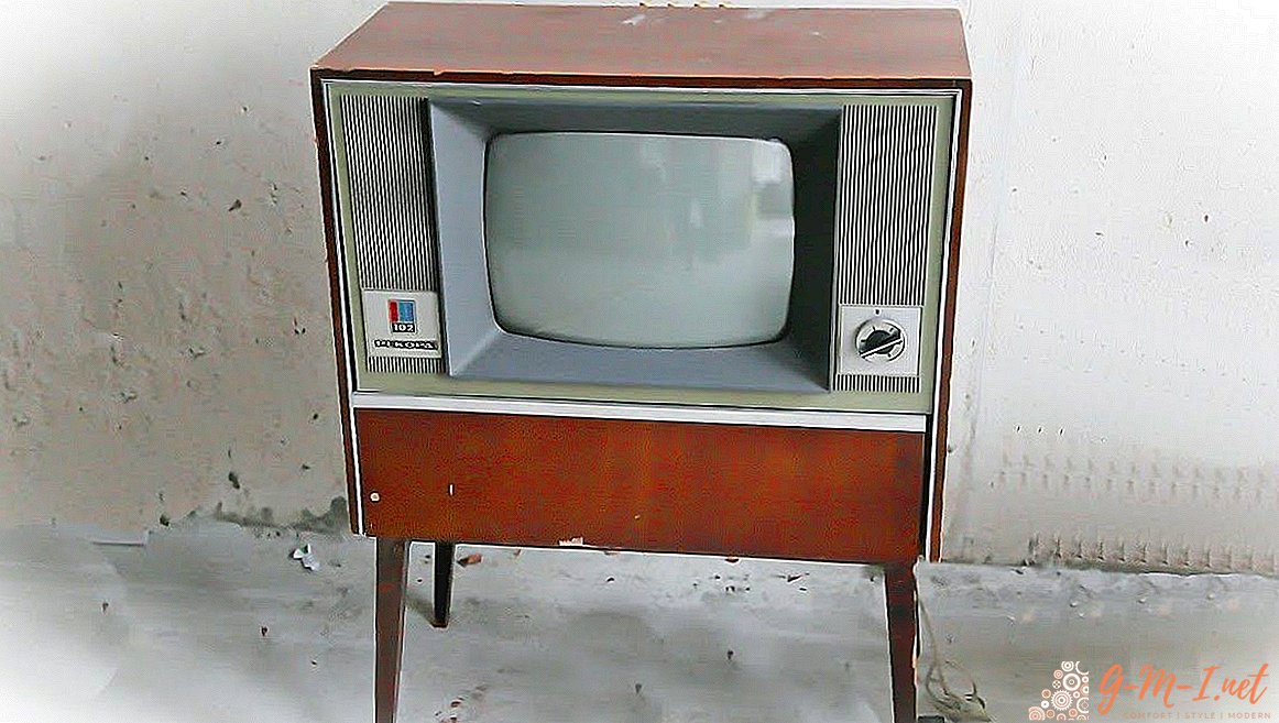 The first color TV in the USSR
