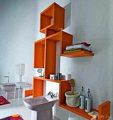 Shelves in the bathroom do-it-yourself