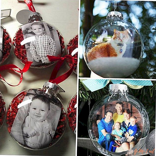 Do-it-yourself balls with photos on the Christmas tree