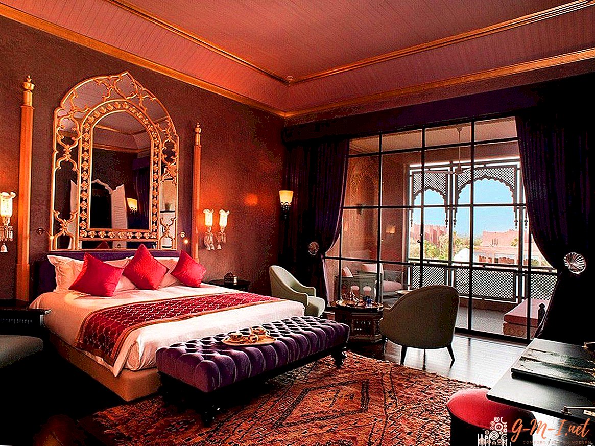 Moroccan-style bedroom