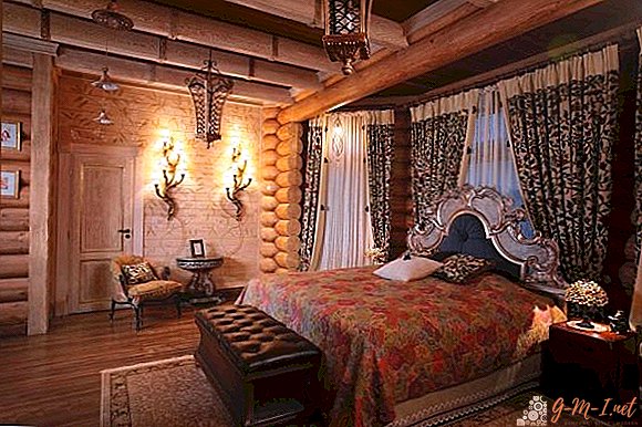 Bedroom in the Russian style