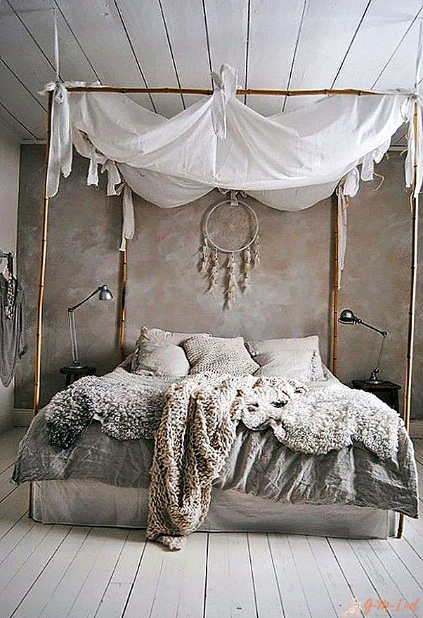 Dormitorio de estilo boho