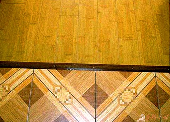Joint of laminate and linoleum