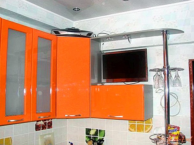 TV in der Küche: Unterkunftsmöglichkeiten, Foto