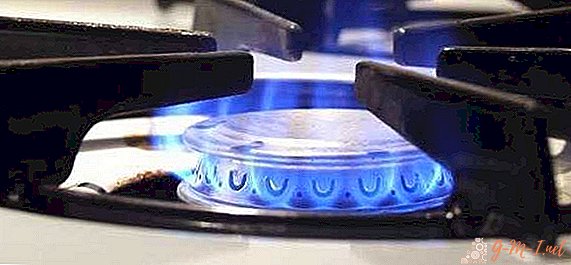 Gas burning temperature in a gas stove
