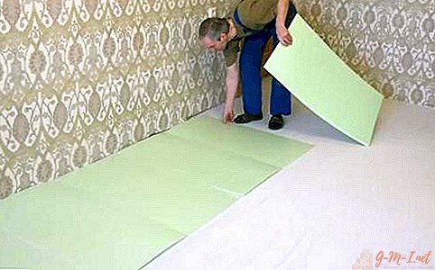 Laying the substrate under the laminate