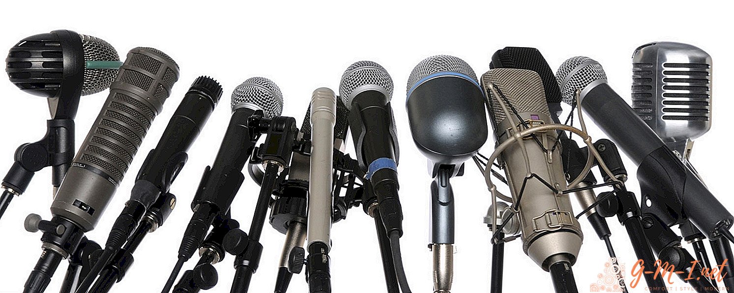 Arten von Mikrofonen