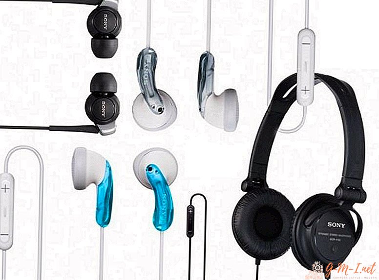 Types of headphones for the phone