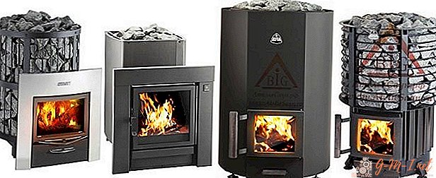 Types of stoves for a bath