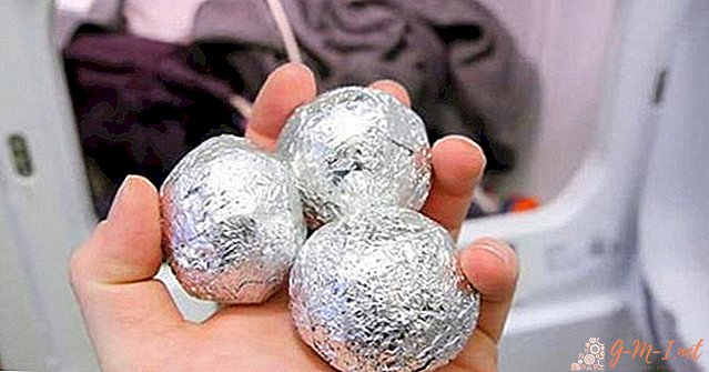 Why foil balls when washing?
