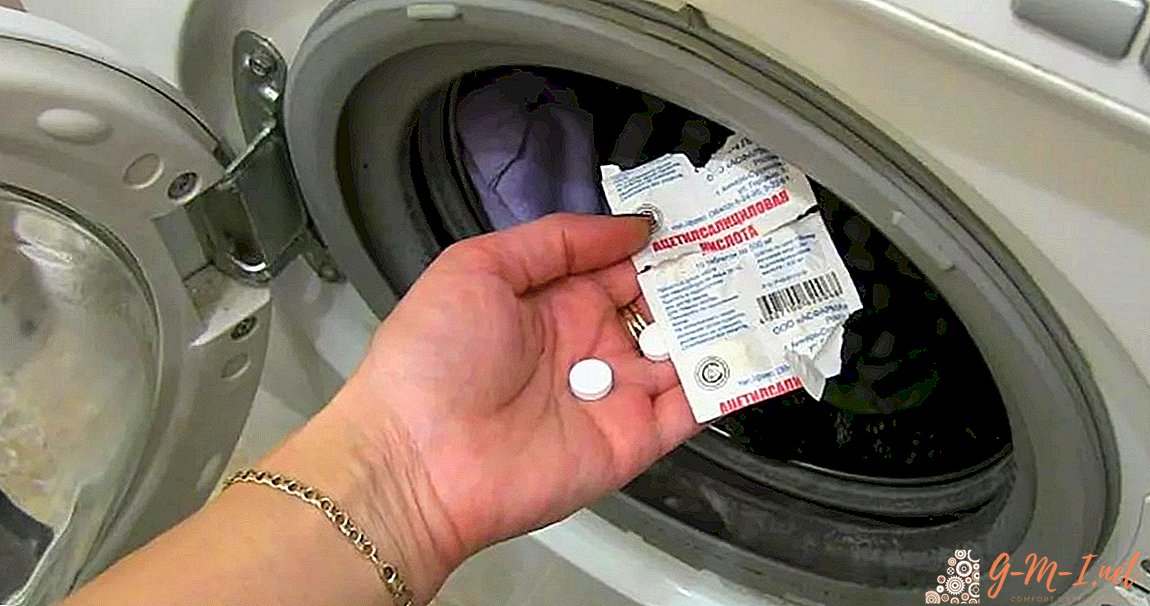 Por que adicionar aspirina à máquina de lavar