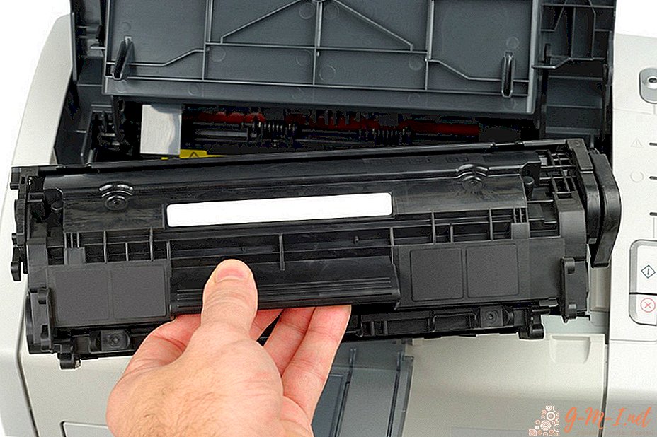 Replacing the cartridge in the printer